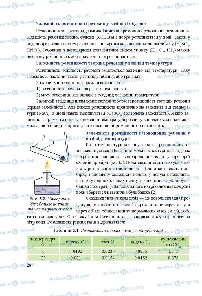 Підручники Хімія 9 клас сторінка 28