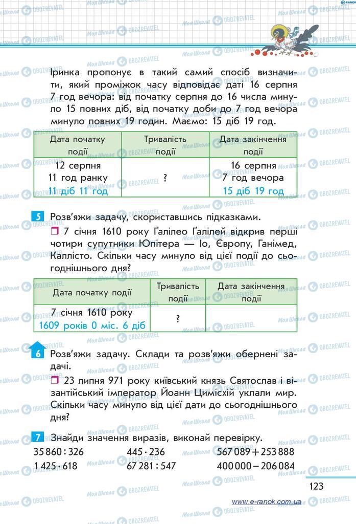 Учебники Математика 4 класс страница  123