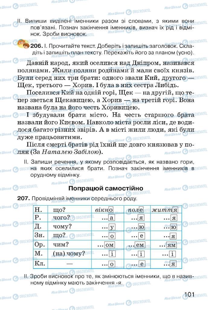 Підручники Українська мова 4 клас сторінка 101