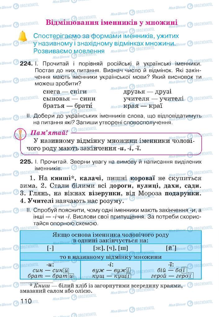 Учебники Укр мова 4 класс страница 110