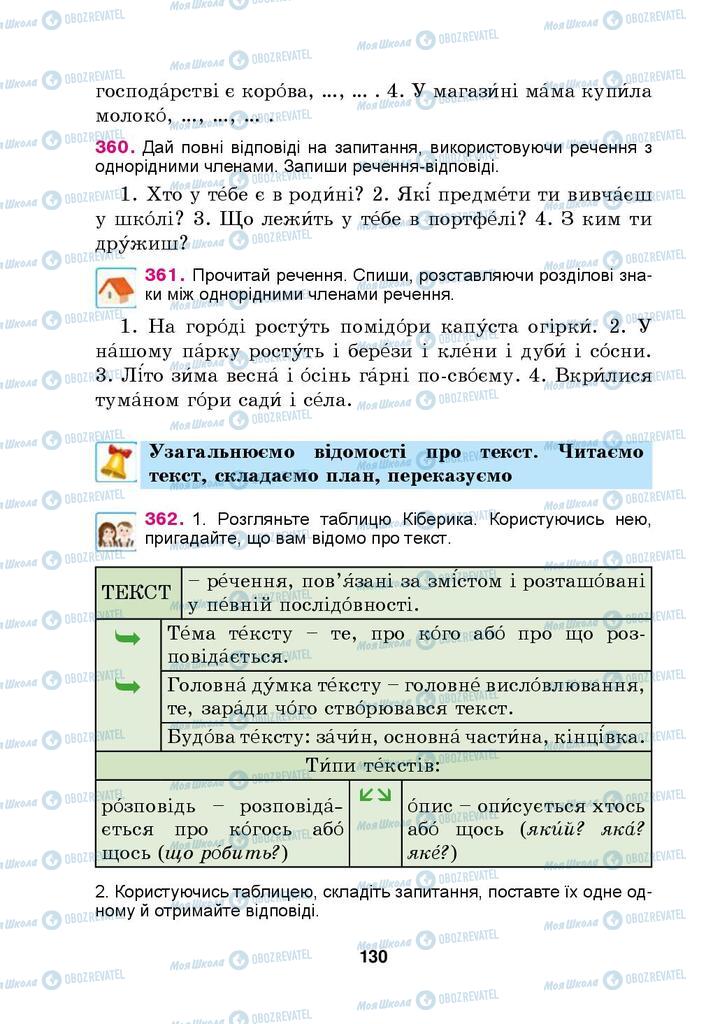 Підручники Українська мова 4 клас сторінка 130