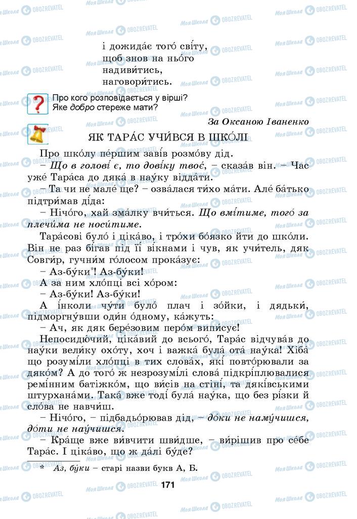 Підручники Українська мова 4 клас сторінка 171