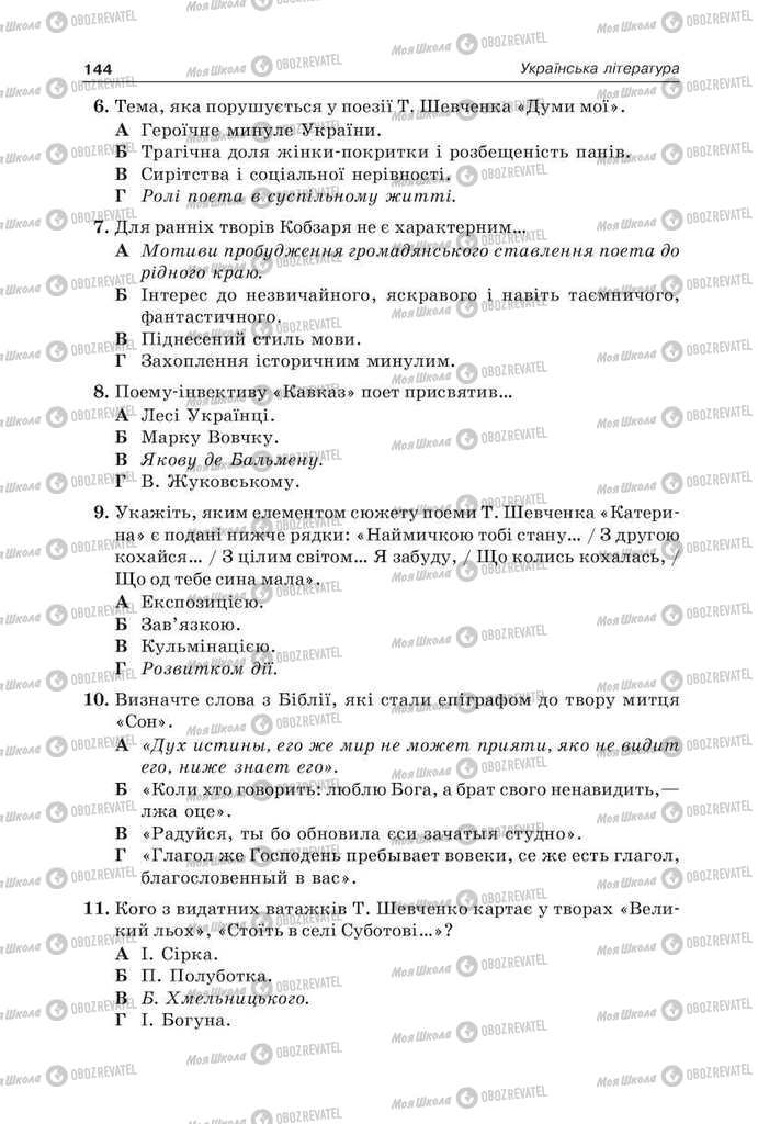 Підручники Українська мова 9 клас сторінка 144