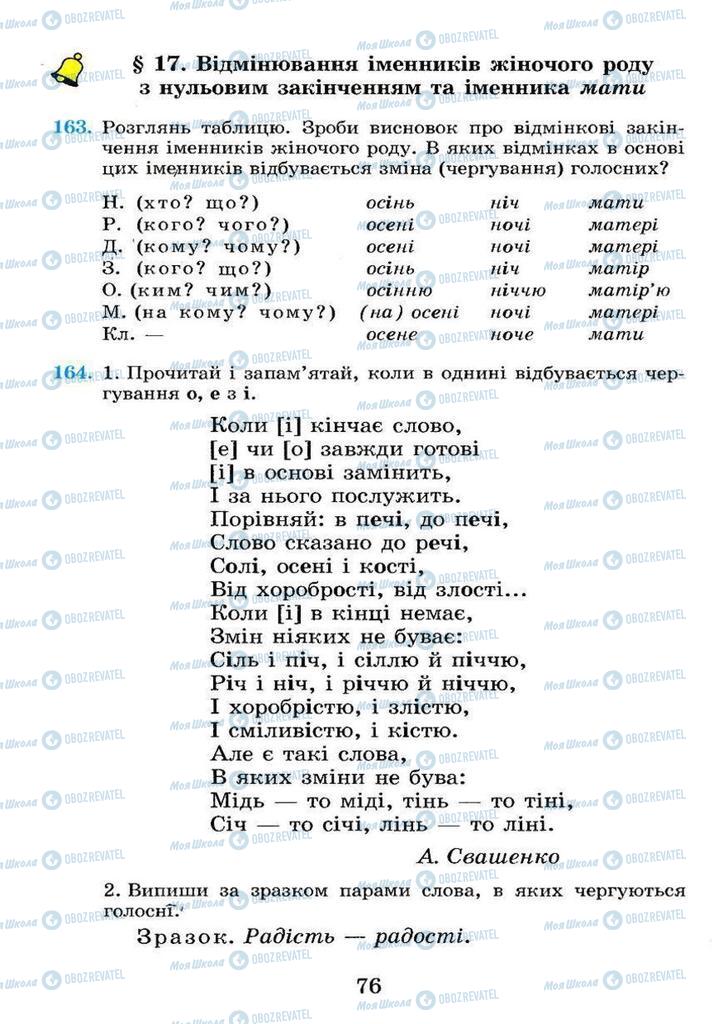 Учебники Укр мова 4 класс страница 76