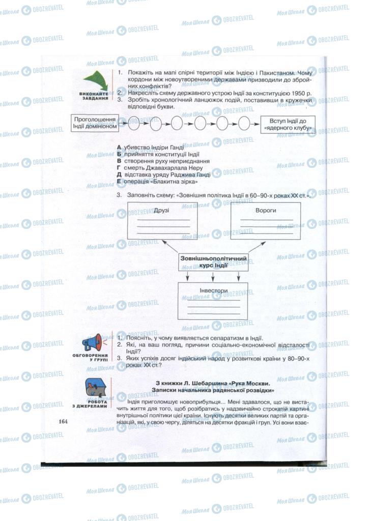 Підручники Всесвітня історія 11 клас сторінка 164