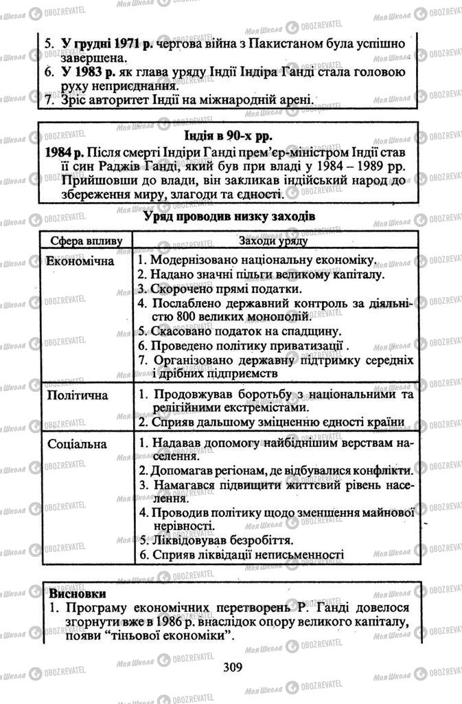 Підручники Всесвітня історія 11 клас сторінка 309