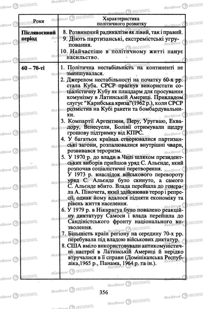 Підручники Всесвітня історія 11 клас сторінка 356