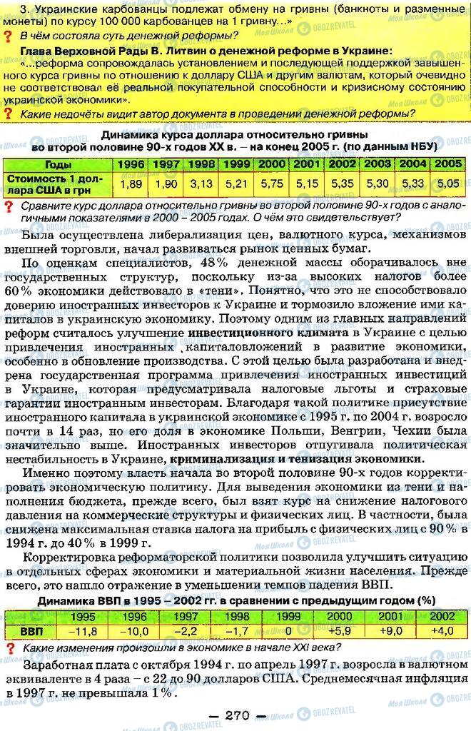 Підручники Історія України 11 клас сторінка 270