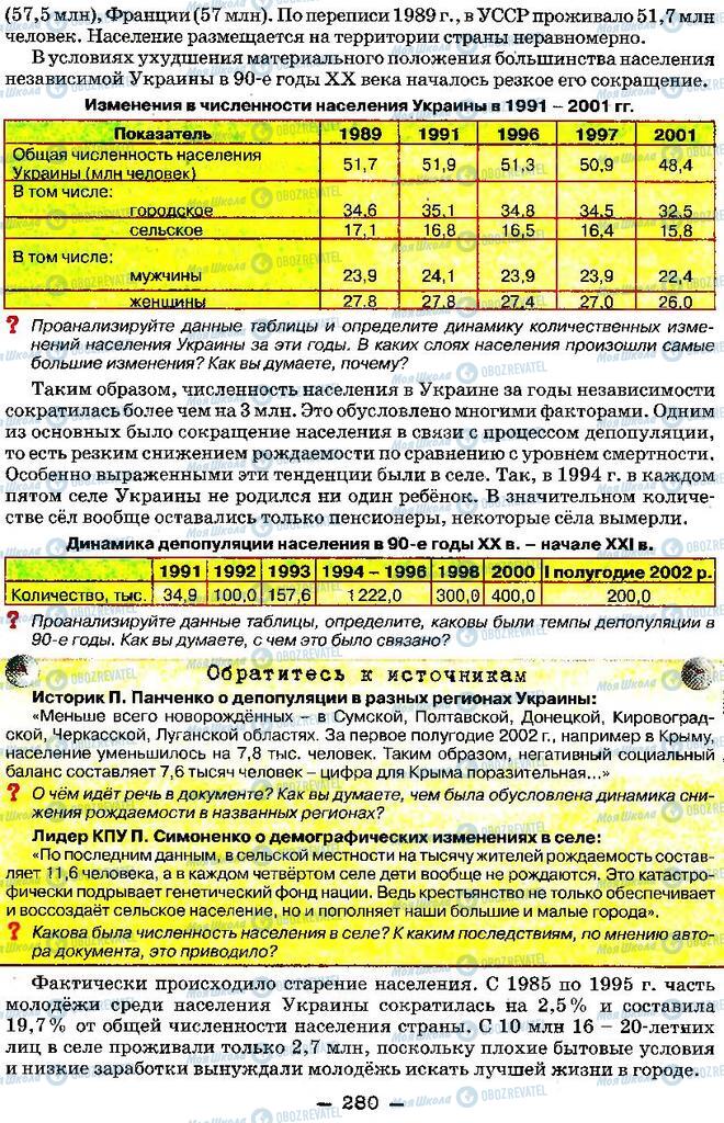 Підручники Історія України 11 клас сторінка 280