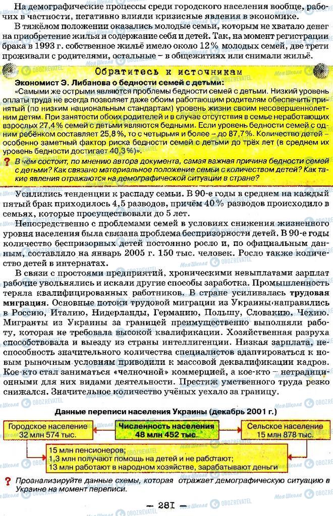 Підручники Історія України 11 клас сторінка 281