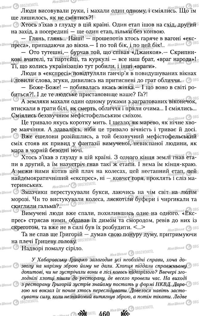 Підручники Українська література 11 клас сторінка 460