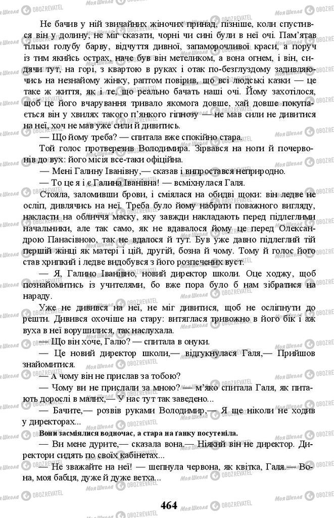 Підручники Українська література 11 клас сторінка 464