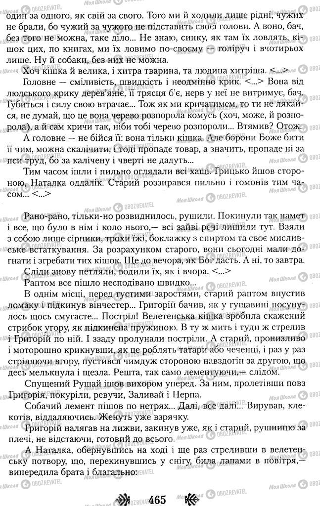 Підручники Українська література 11 клас сторінка 465