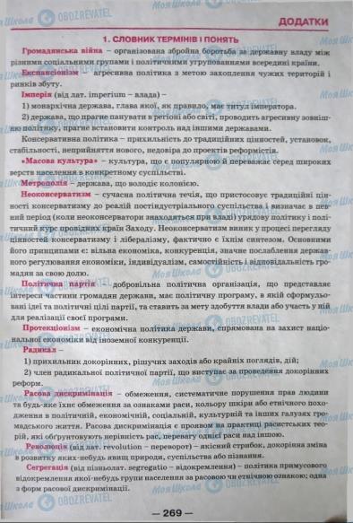 Підручники Всесвітня історія 11 клас сторінка 269