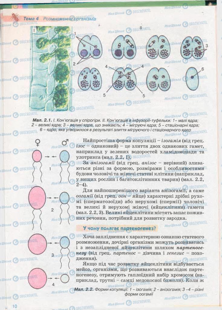 Підручники Біологія 11 клас сторінка 10