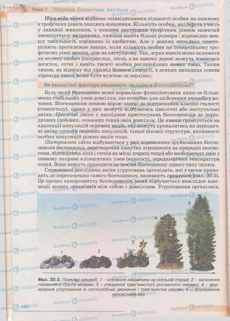 Підручники Біологія 11 клас сторінка 180
