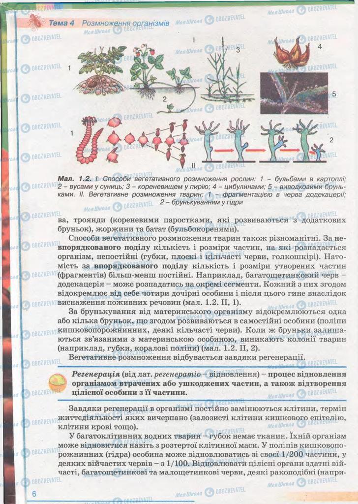 Підручники Біологія 11 клас сторінка 6