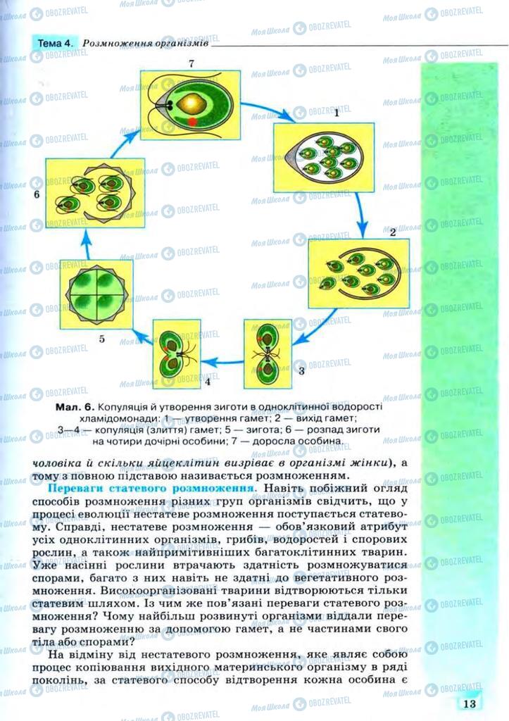 Підручники Біологія 11 клас сторінка 13