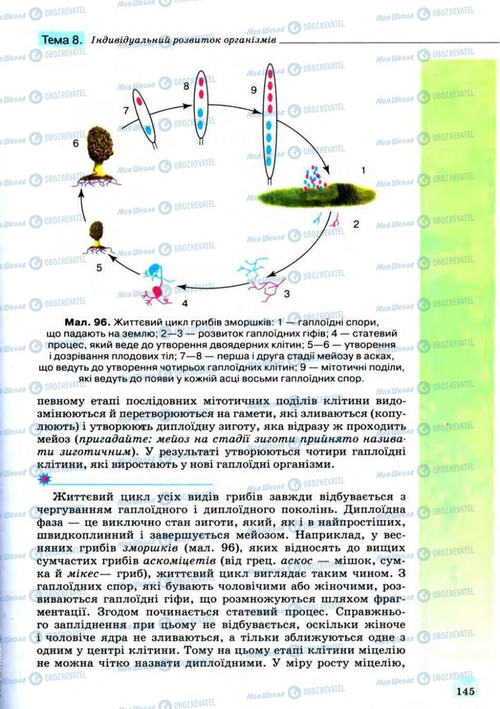 Підручники Біологія 11 клас сторінка 145