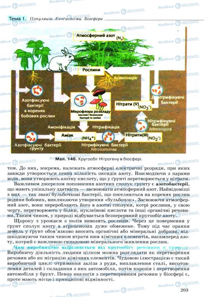 Учебники Биология 11 класс страница 203