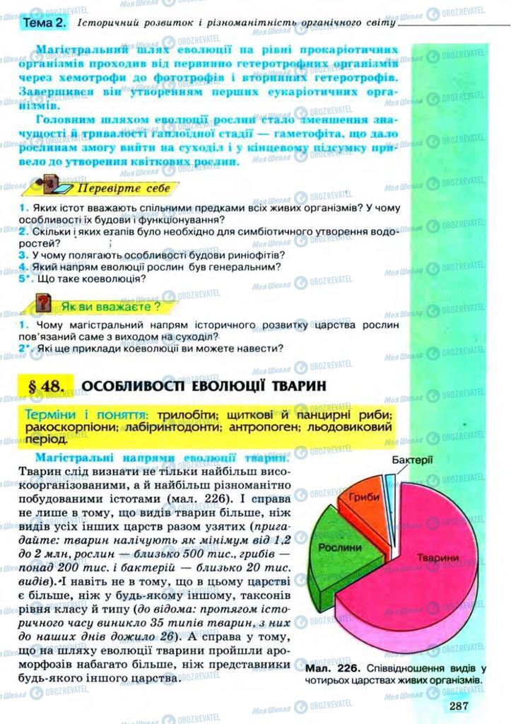 Учебники Биология 11 класс страница 288