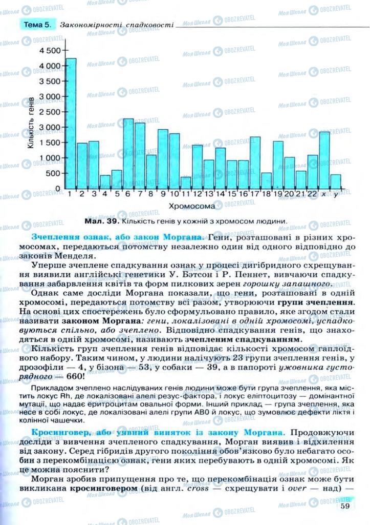 Підручники Біологія 11 клас сторінка 59