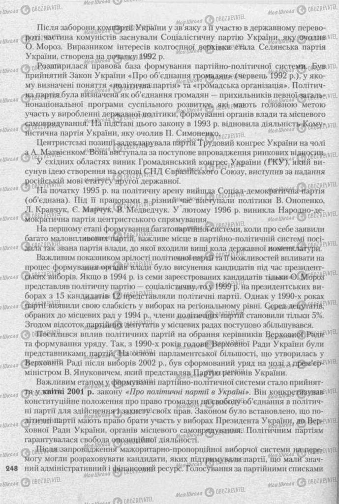 Підручники Історія України 11 клас сторінка 248