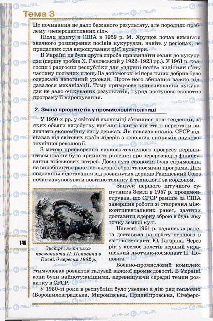 Підручники Історія України 11 клас сторінка 140