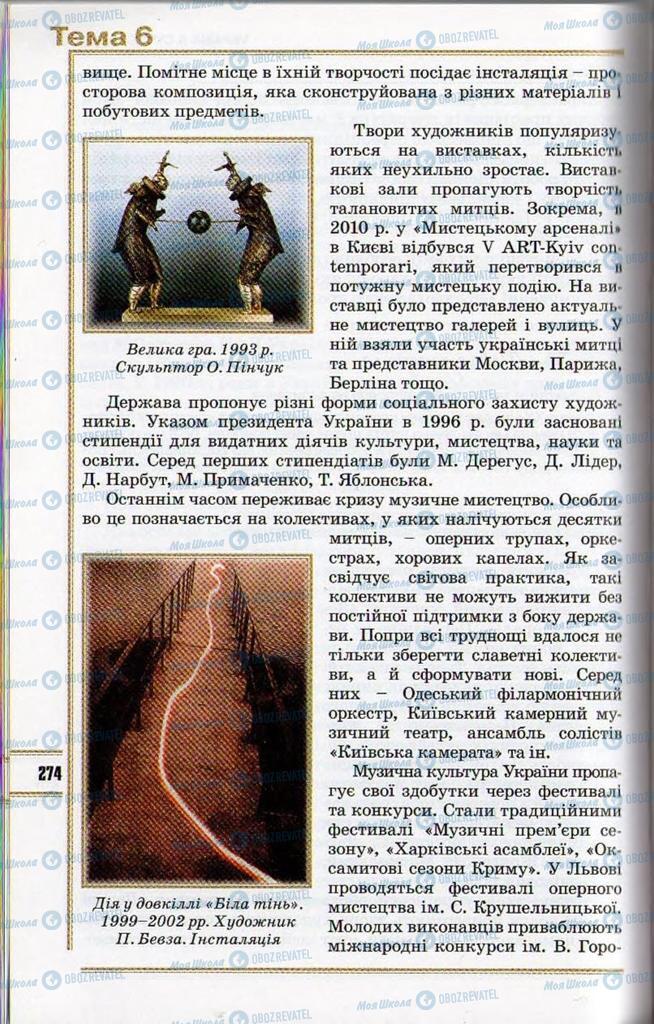 Учебники История Украины 11 класс страница 274