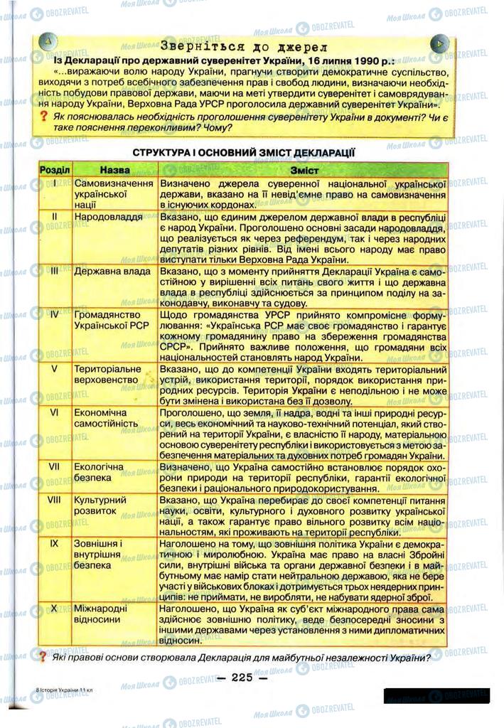 Учебники История Украины 11 класс страница 225