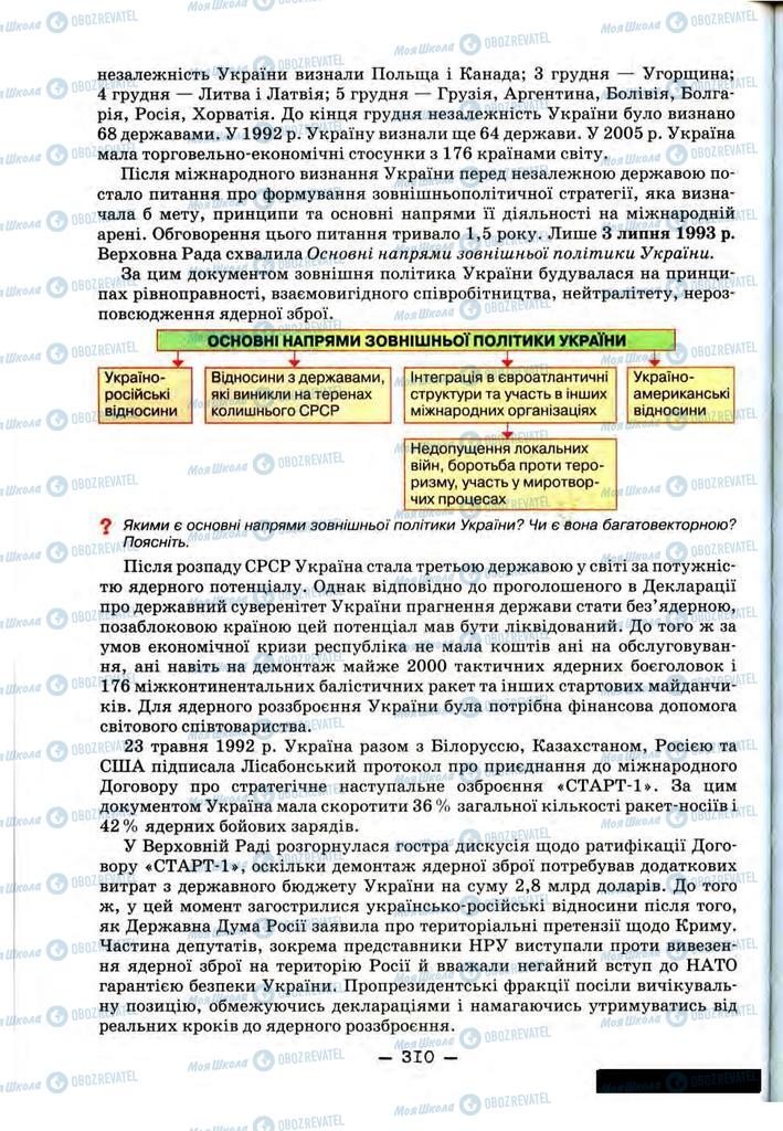 Підручники Історія України 11 клас сторінка 310