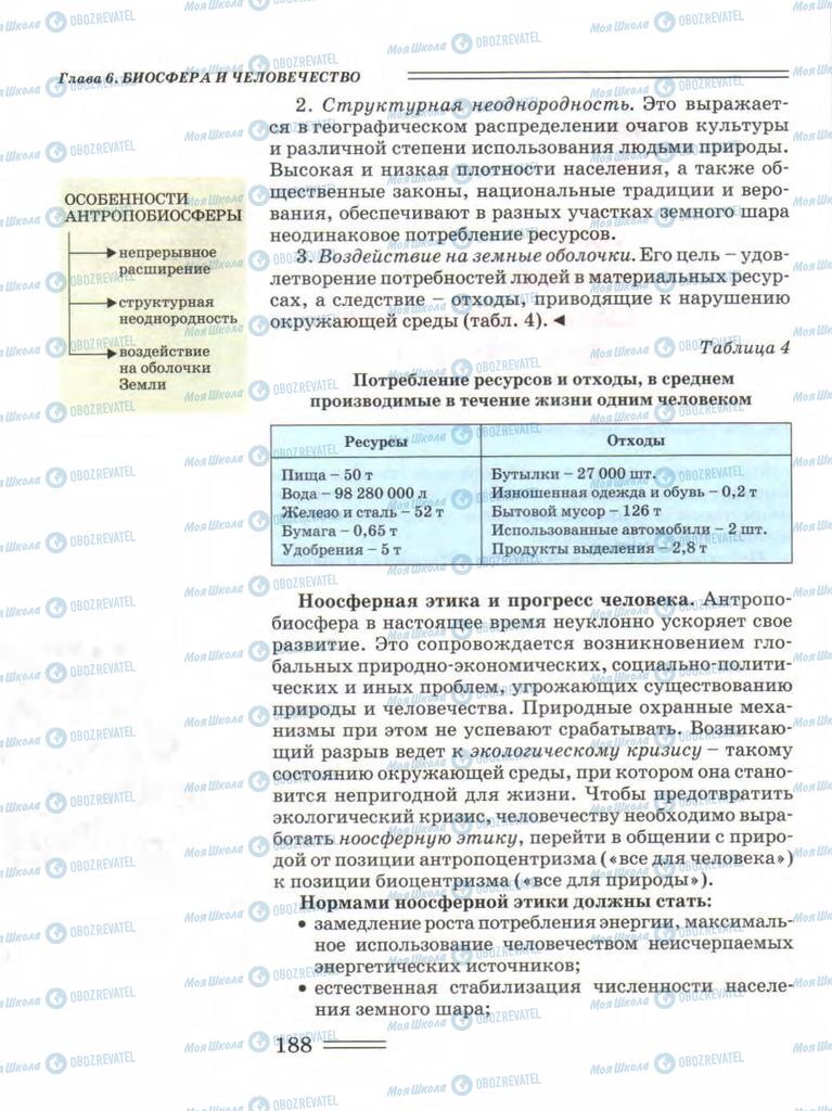 Учебники Биология 11 класс страница 188