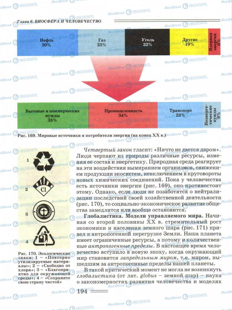 Підручники Біологія 11 клас сторінка 194