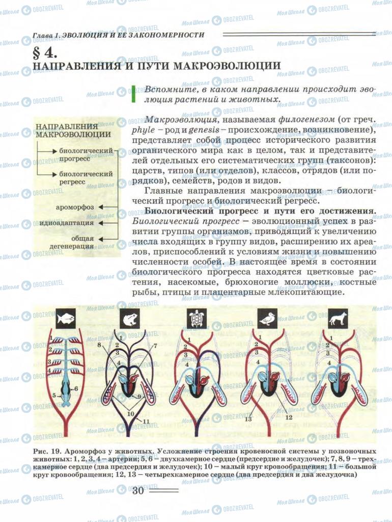 Підручники Біологія 11 клас сторінка 30