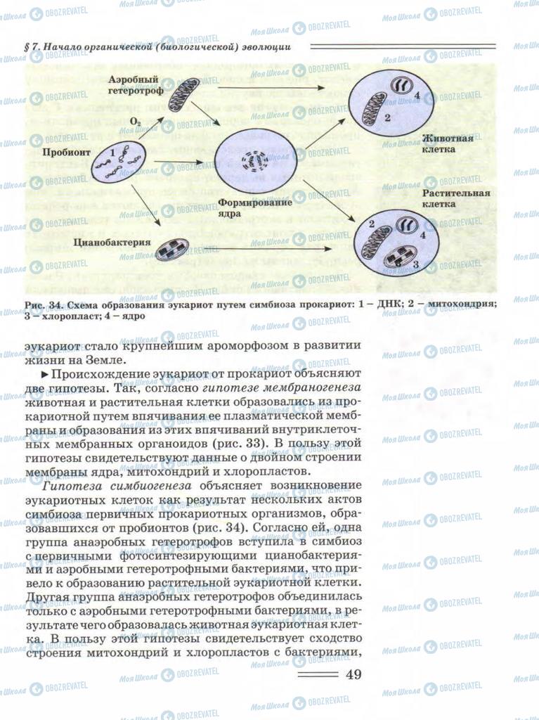Учебники Биология 11 класс страница 49
