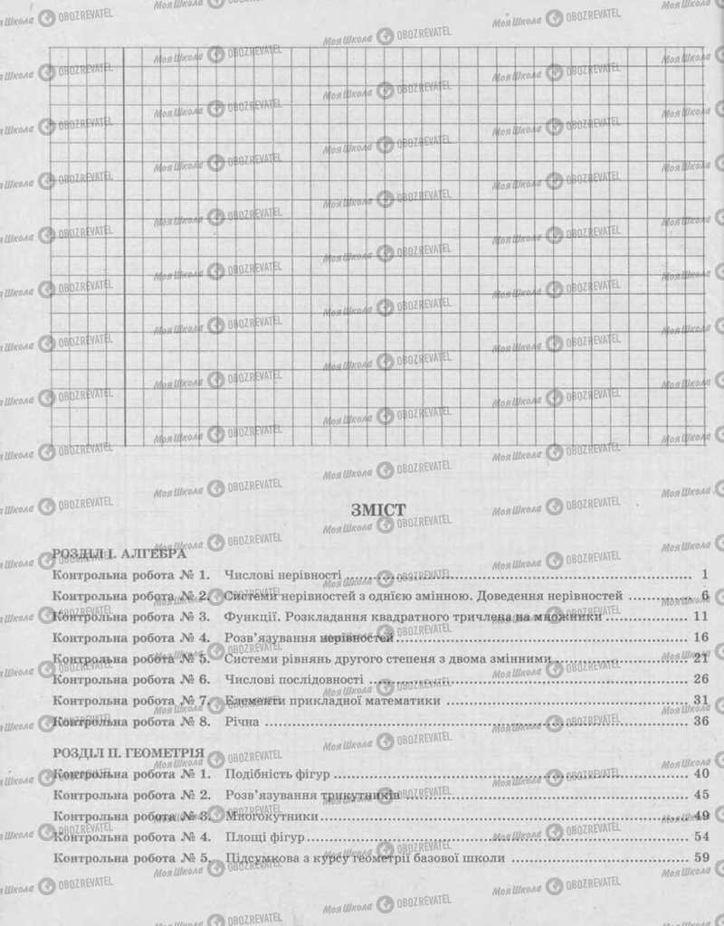 Підручники Алгебра 9 клас сторінка 61