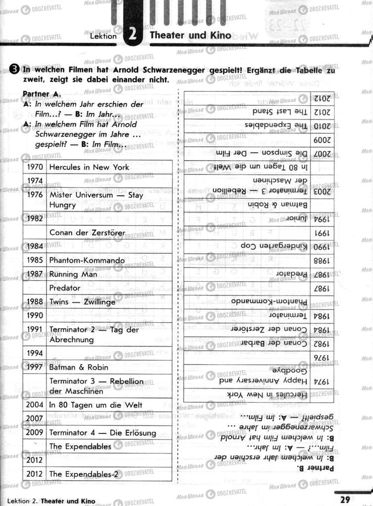 Підручники Німецька мова 9 клас сторінка 29