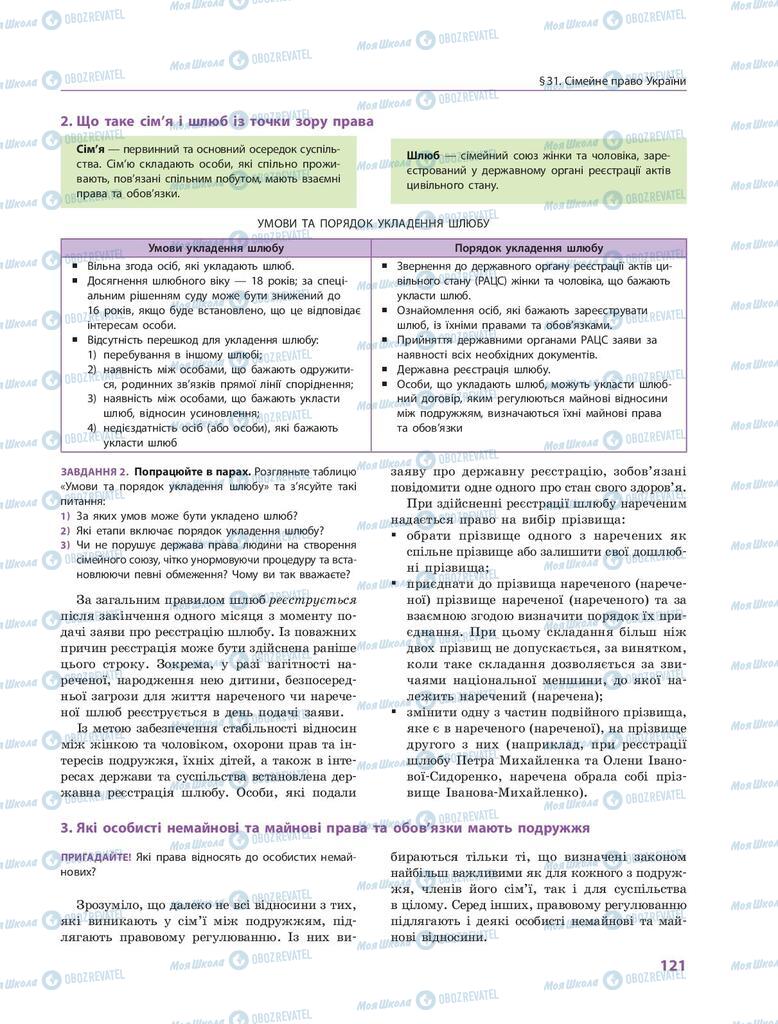 Учебники Правоведение 9 класс страница 121