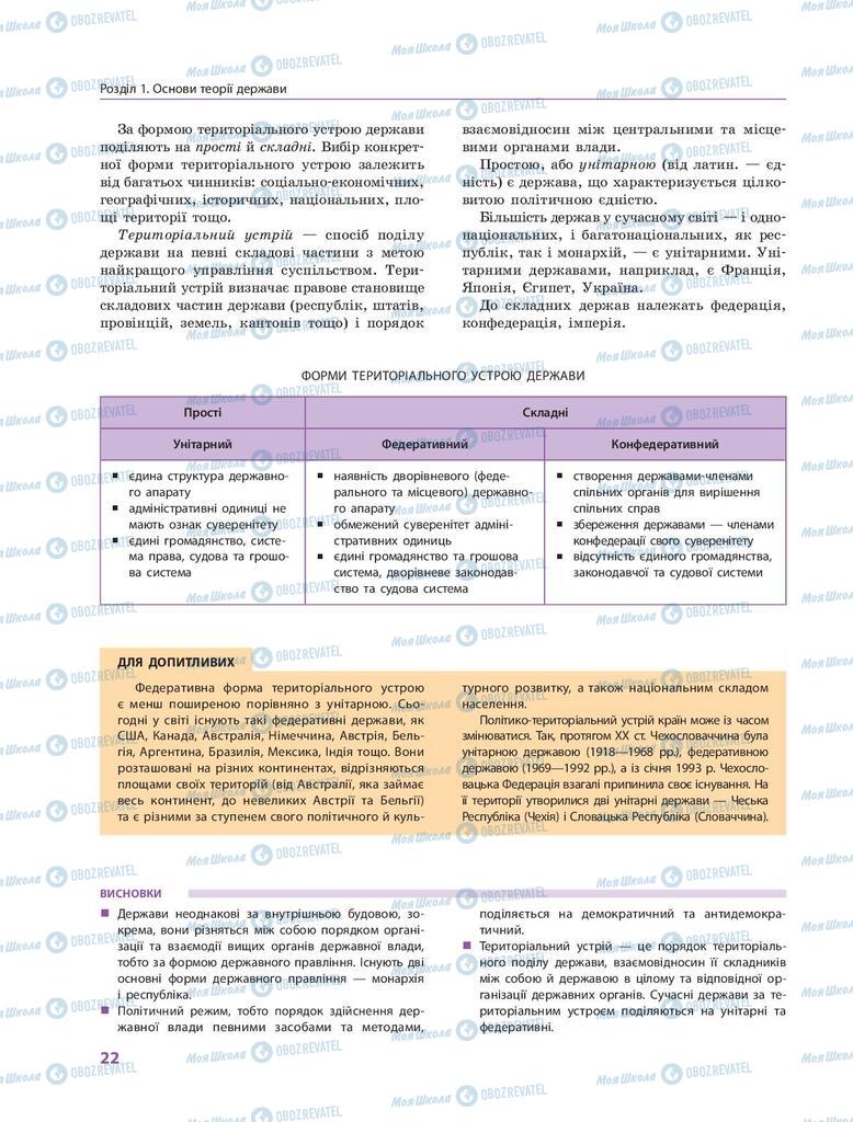 Учебники Правоведение 9 класс страница 22