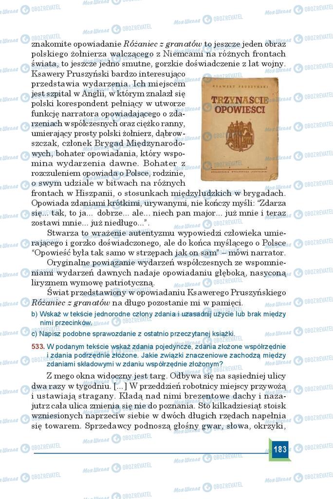 Підручники Польська мова 9 клас сторінка 183
