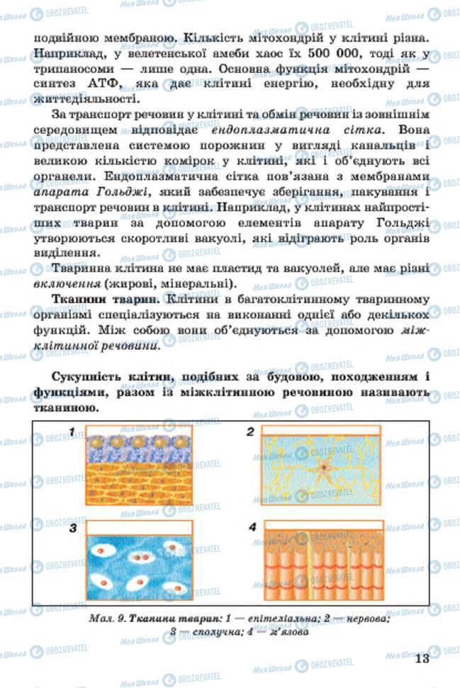 Учебники Биология 7 класс страница 13