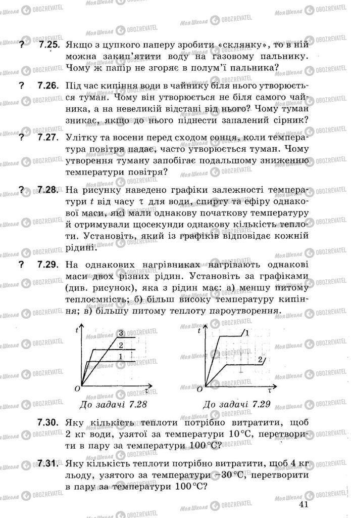 Підручники Фізика 8 клас сторінка 41