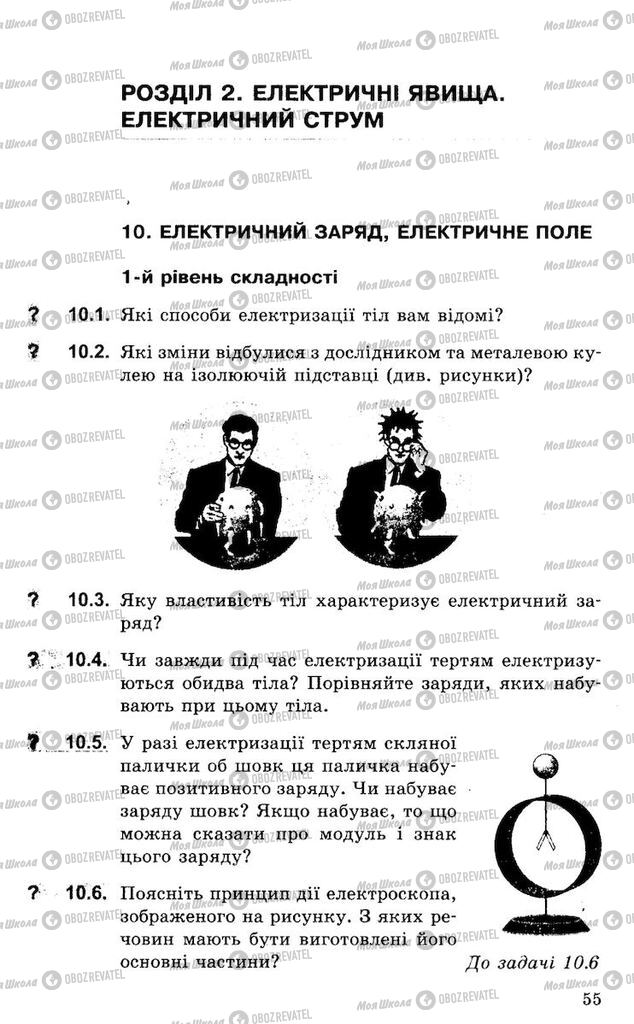 Підручники Фізика 8 клас сторінка  55