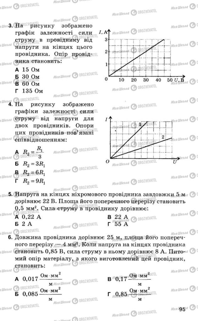 Підручники Фізика 8 клас сторінка 95