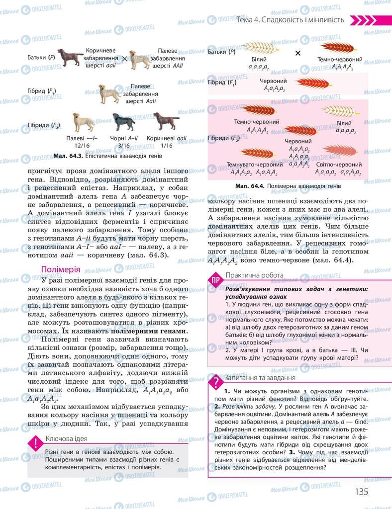 Учебники Биология 10 класс страница 135