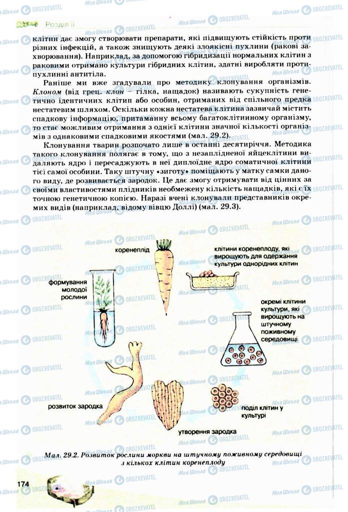 Підручники Біологія 10 клас сторінка  174