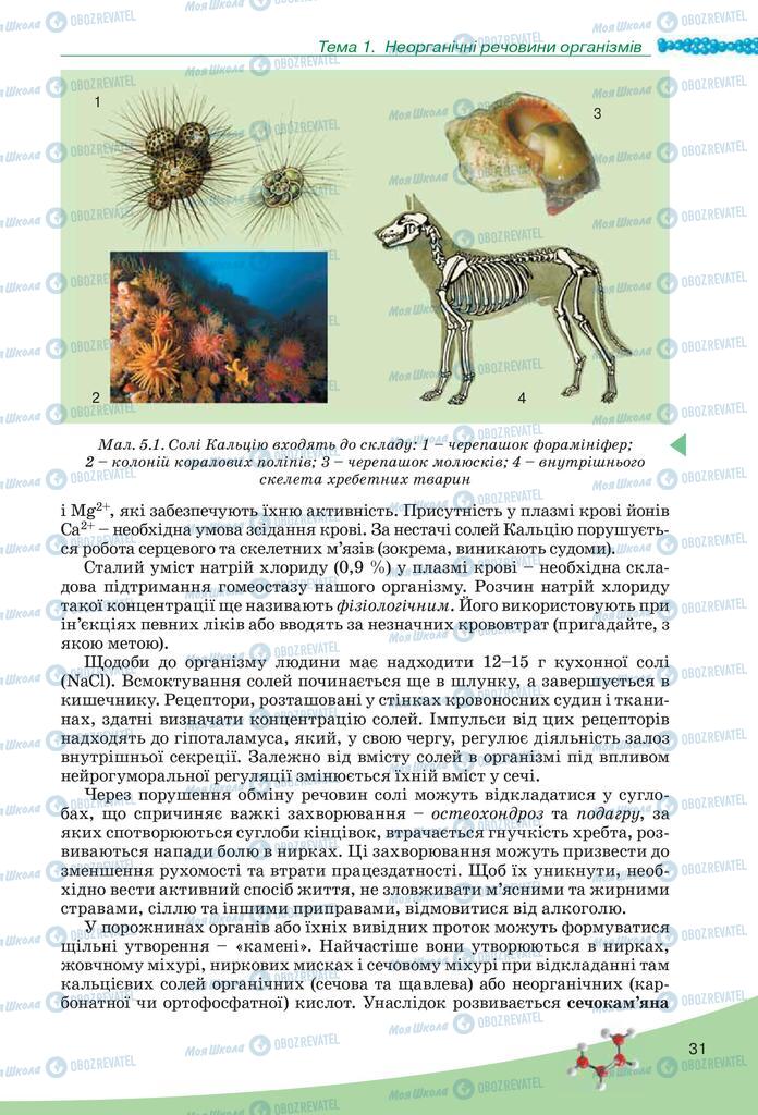 Підручники Біологія 10 клас сторінка 31