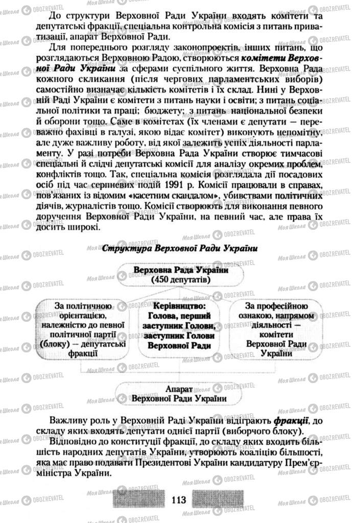 Підручники Правознавство 10 клас сторінка 113