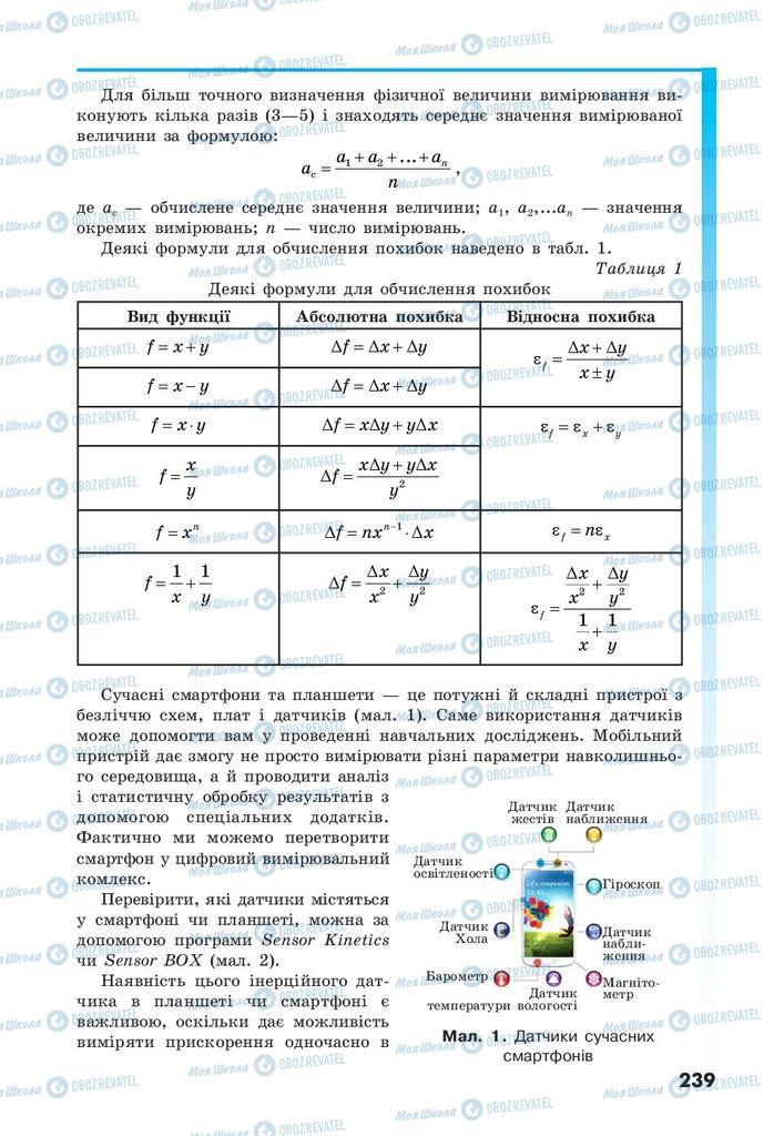 Учебники Физика 10 класс страница  239