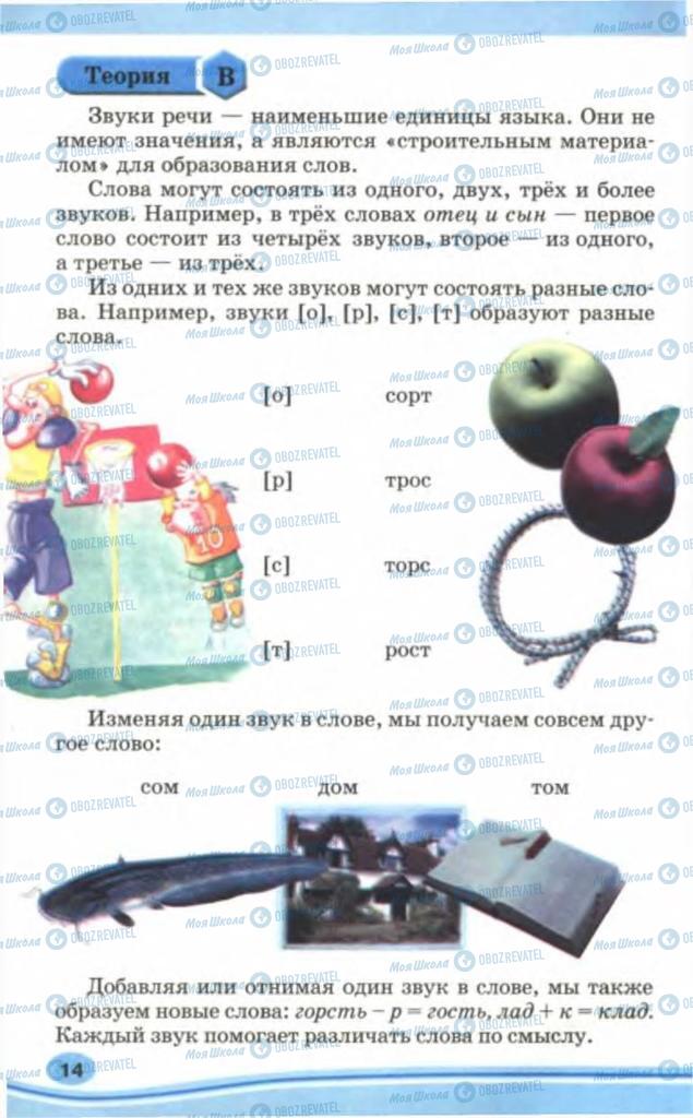 Підручники Російська мова 5 клас сторінка 14